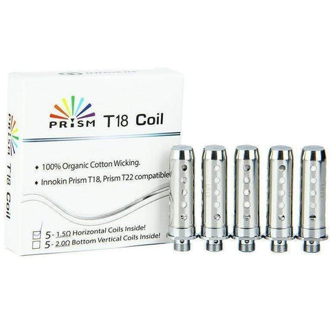 Shop Innokin T18 - 1.5 ohm - Coils - 5pack - Innokin T18 - 1.5 ohm - Coils - 5pack - Vape Blaze
