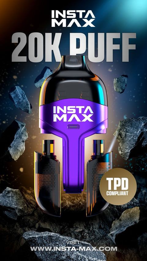 Shop Insta Max 20k Puffs Disposable Vape Box of 5 - Shop Instaflow 20k Puffs Disposable Vape - Instamax - Instaflow 20k Puffs Disposable Vape Device Box of 5 - Best Vape Wholesale - Vape Blaze - Vape Blaze