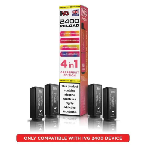 Shop IVG 2400 Reload 4IN1 Prefilled Pods - IVG 2400 Reload 4IN1 Prefilled Pods - Vape Blaze
