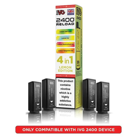 Shop IVG 2400 Reload 4IN1 Prefilled Pods - IVG 2400 Reload 4IN1 Prefilled Pods - Vape Blaze