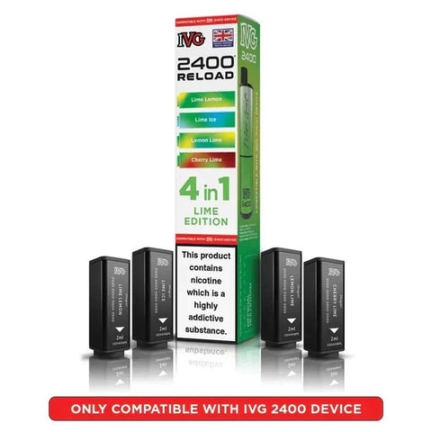 Shop IVG 2400 Reload 4IN1 Prefilled Pods - IVG 2400 Reload 4IN1 Prefilled Pods - Vape Blaze