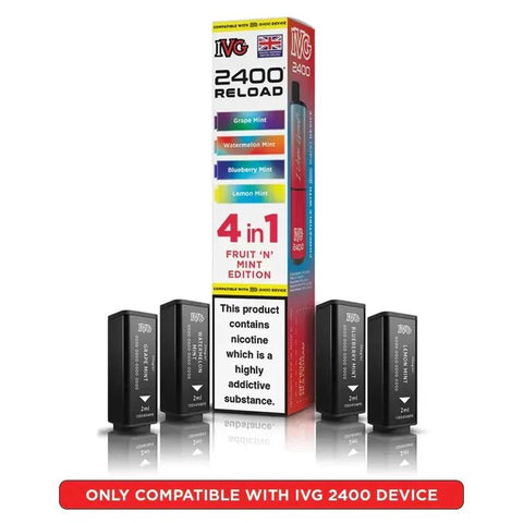 Shop IVG 2400 Reload 4IN1 Prefilled Pods - IVG 2400 Reload 4IN1 Prefilled Pods - Vape Blaze