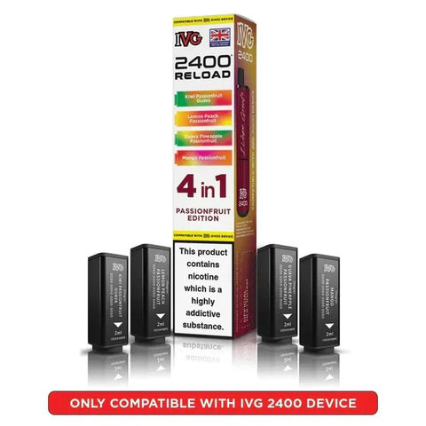 Shop IVG 2400 Reload 4IN1 Prefilled Pods - IVG 2400 Reload 4IN1 Prefilled Pods - Vape Blaze