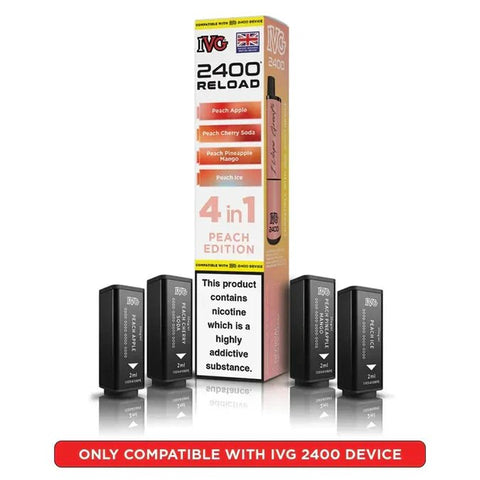Shop IVG 2400 Reload 4IN1 Prefilled Pods - IVG 2400 Reload 4IN1 Prefilled Pods - Vape Blaze