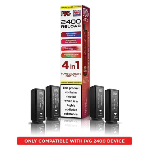 Shop IVG 2400 Reload 4IN1 Prefilled Pods - IVG 2400 Reload 4IN1 Prefilled Pods - Vape Blaze