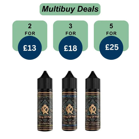 Shop King Of Pod 40ML Eliquid Shortfill - King Of Pod 40ML Eliquid Shortfill - Vape Blaze
