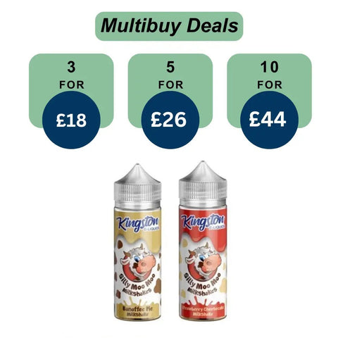 Shop Kingston Silly Moo Moo Edition 100ML E-Liquid Shortfill - Kingston Silly Moo Moo Edition 100ML E-Liquid Shortfill - Vape Blaze