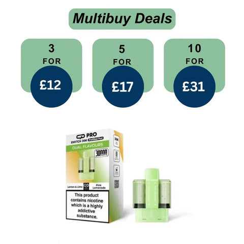 Shop Lemon Lime / Pink L- CP Pro Switch 30k Prefilled Pods - Lemon Lime / Pink L- CP Pro Switch 30k Prefilled Pods - Vape Blaze
