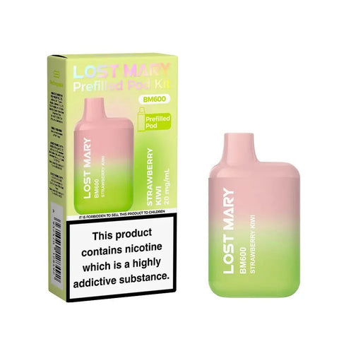 Shop Lost Mary BM600 Prefilled Pod Vape Kit Box of 10 - Lost Mary BM600 Prefilled Pod Vape Kit Box of 10 - Mcr Vape Distro - Vape Blaze