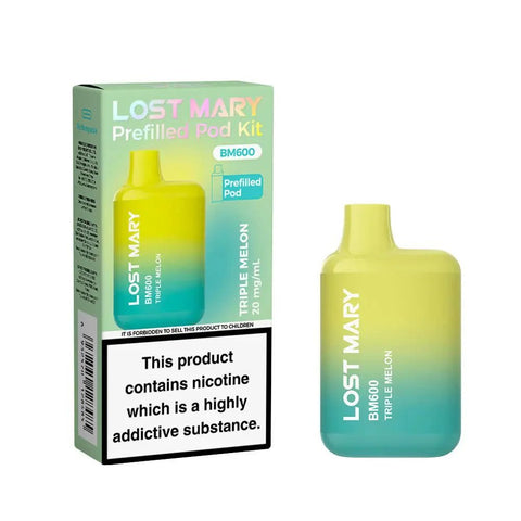 Shop Lost Mary BM600 Prefilled Pod Vape Kit Box of 10 - Lost Mary BM600 Prefilled Pod Vape Kit Box of 10 - Mcr Vape Distro - Vape Blaze