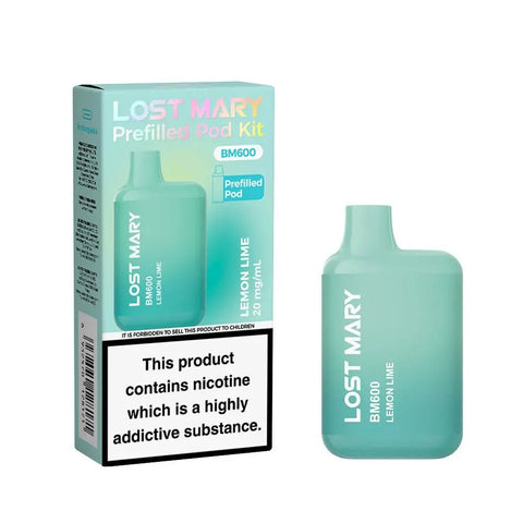 Shop Lost Mary BM600 Prefilled Pod Vape Kit Box of 10 - Lost Mary BM600 Prefilled Pod Vape Kit Box of 10 - Mcr Vape Distro - Vape Blaze