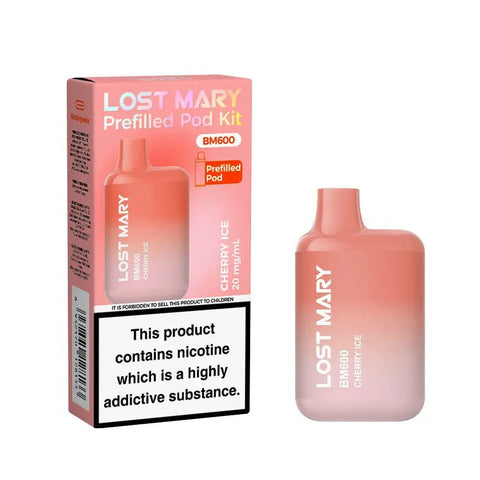 Shop Lost Mary BM600 Prefilled Pod Vape Kit Box of 10 - Lost Mary BM600 Prefilled Pod Vape Kit Box of 10 - Mcr Vape Distro - Vape Blaze