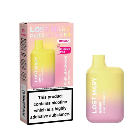 Shop Lost Mary BM600 Prefilled Pod Vape Kit Box of 10 - Lost Mary BM600 Prefilled Pod Vape Kit Box of 10 - Mcr Vape Distro - Vape Blaze