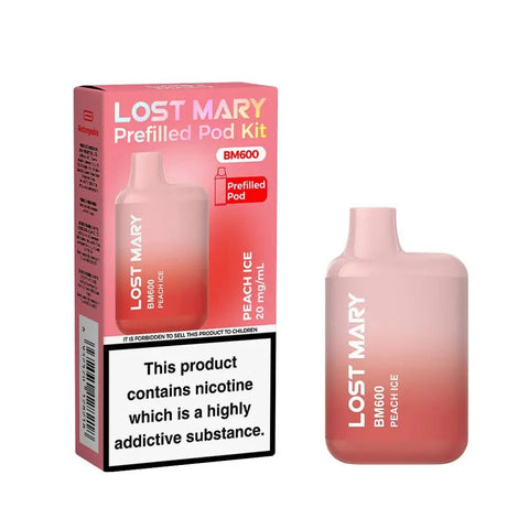 Shop Lost Mary BM600 Prefilled Pod Vape Kit Box of 10 - Lost Mary BM600 Prefilled Pod Vape Kit Box of 10 - Mcr Vape Distro - Vape Blaze