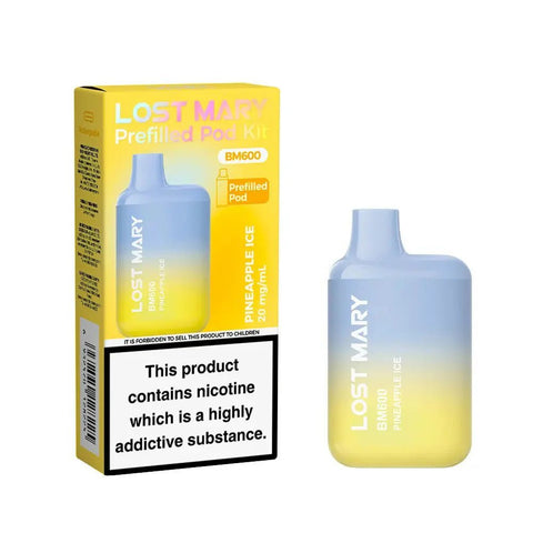Shop Lost Mary BM600 Prefilled Pod Vape Kit Box of 10 - Lost Mary BM600 Prefilled Pod Vape Kit Box of 10 - Mcr Vape Distro - Vape Blaze