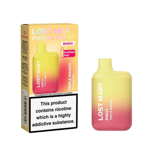 Shop Lost Mary BM600 Prefilled Pod Vape Kit Box of 10 - Lost Mary BM600 Prefilled Pod Vape Kit Box of 10 - Mcr Vape Distro - Vape Blaze