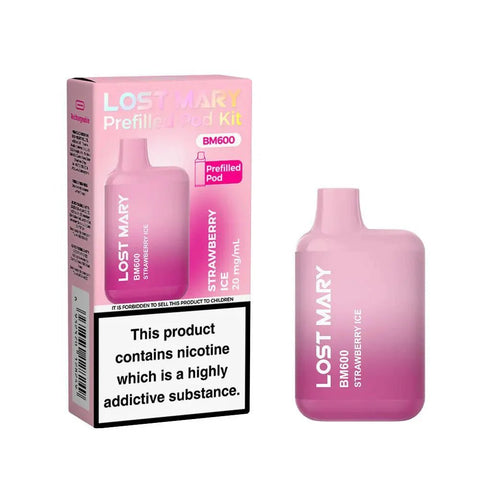 Shop Lost Mary BM600 Prefilled Pod Vape Kit Box of 10 - Lost Mary BM600 Prefilled Pod Vape Kit Box of 10 - Mcr Vape Distro - Vape Blaze