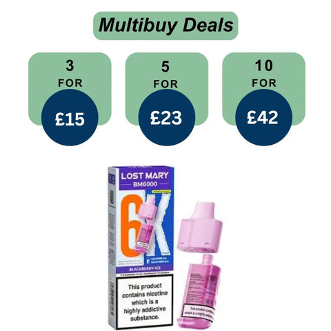 Shop Lost Mary BM6000 Prefilled Vape Pods - Lost Mary BM6000 Prefilled Vape Pods - Vape Blaze