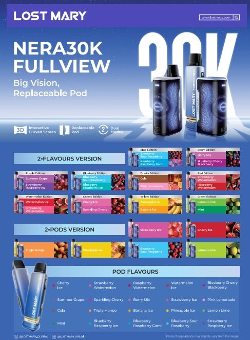 Lost Mary Nera 30K Replacement Pods