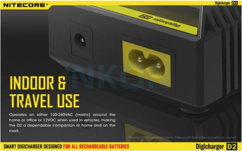 Shop Nitecore Digicharger Battery Charger D2 EU - Nitecore Digicharger Battery Charger D2 EU - Vape Blaze
