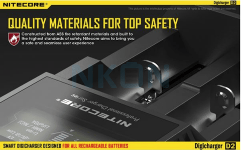 Shop Nitecore Digicharger Battery Charger D2 EU - Nitecore Digicharger Battery Charger D2 EU - Vape Blaze