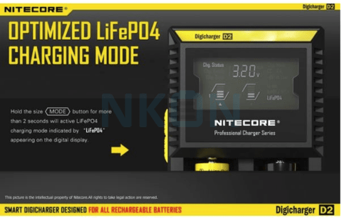Shop Nitecore Digicharger Battery Charger D2 EU - Nitecore Digicharger Battery Charger D2 EU - Vape Blaze