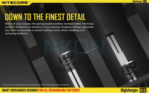 Shop Nitecore Digicharger Battery Charger D2 EU - Nitecore Digicharger Battery Charger D2 EU - Vape Blaze