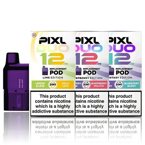Shop Pixl Duo 12 Prefilled Refill Pods | £7.99 Only | 3 For £21 - Pixl Duo 12 Prefilled Refill Pods | £7.99 Only | 3 For £21 - Vape Blaze
