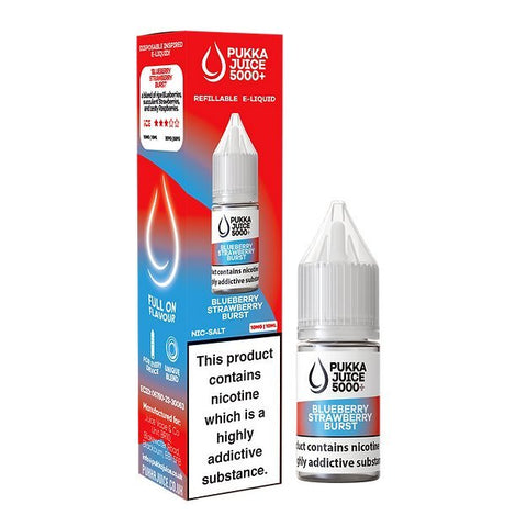 Shop Pukka Juice 5000+ Nic Salts 10ml - Box of 10 - Pukka Juice 5000+ Nic Salts 10ml - Box of 10 - Vape Blaze