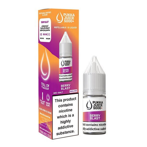 Shop Pukka Juice 5000+ Nic Salts 10ml - Box of 10 - Pukka Juice 5000+ Nic Salts 10ml - Box of 10 - Vape Blaze