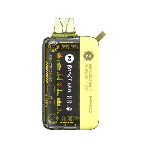 Shop Pyne Pod Boost Pro 20000 Disposable Vape - Box of 5 - Pyne Pod Boost Pro 20000 Disposable Vape - Box of 5 - Wolfvapes.co.uk - Pineapple Ice - Vape Blaze
