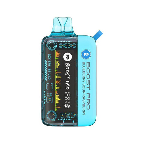 Shop Pyne Pod Boost Pro 20000 Disposable Vape - Box of 5 - Pyne Pod Boost Pro 20000 Disposable Vape - Box of 5 - Wolfvapes.co.uk - Blue Sour Raspberry - Vape Blaze
