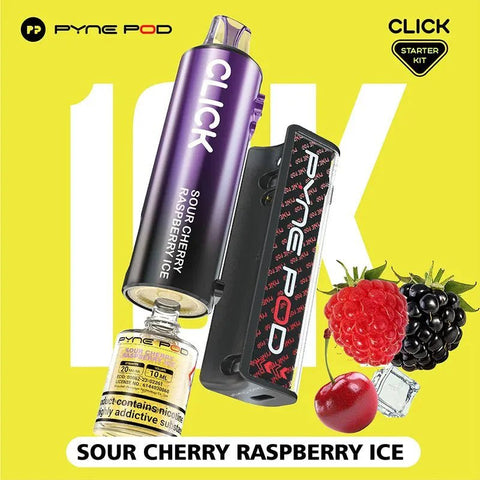 Shop Pyne Pod Click 10K Prefilled Pod Vape - Pyne Pod Click 10K Puff Disposable Vape Kit - Power Vape Shop - Vape Blaze