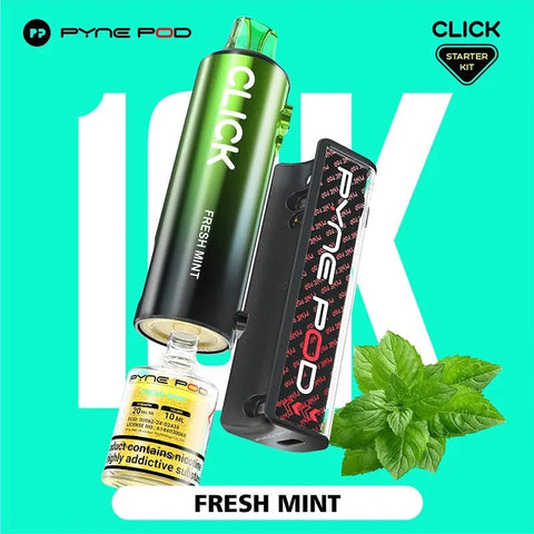Shop Pyne Pod Click 10K Prefilled Pod Vape - Pyne Pod Click 10K Puff Disposable Vape Kit - Power Vape Shop - Vape Blaze
