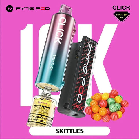Shop Pyne Pod Click 10K Prefilled Pod Vape - Pyne Pod Click 10K Puff Disposable Vape Kit - Power Vape Shop - Vape Blaze