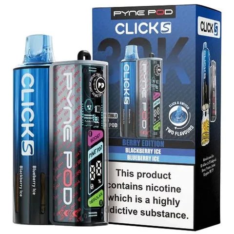 Shop Pyne Pod Click S 30K Prefilled Pod Kit - Box of 5 - Pyne Pod Click S 30K Prefilled Pod Kit - Box of 5 - Vape Blaze