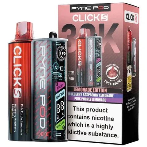 Shop Pyne Pod Click S 30K Prefilled Pod Kit - Box of 5 - Pyne Pod Click S 30K Prefilled Pod Kit - Box of 5 - Vape Blaze
