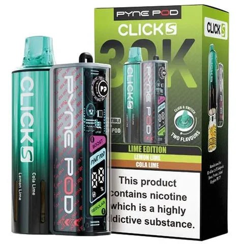 Shop Pyne Pod Click S 30K Prefilled Pod Kit - Box of 5 - Pyne Pod Click S 30K Prefilled Pod Kit - Box of 5 - Vape Blaze