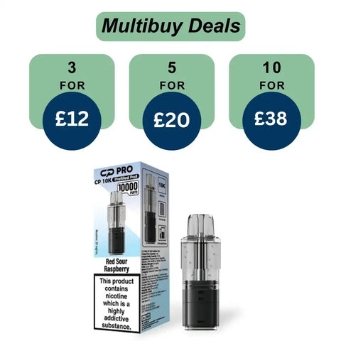 Shop Red Sour Raspberry *New CP Pro CP10K Prefilled Pod - Red Sour Raspberry *New CP Pro CP10K Prefilled Pod - Vape Blaze