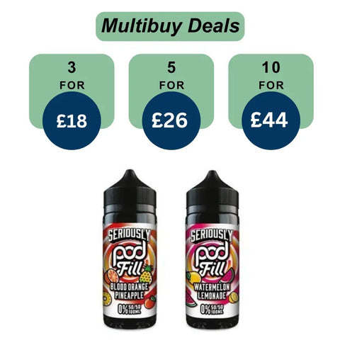 Shop Seriously Pod Fill 100ml E-liquids - Seriously Pod Fill 100ml E-liquids - Vape Blaze