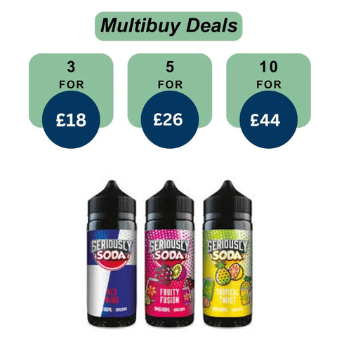 Shop Seriously Soda Shortfill 100ml E - Liquid - Seriously Soda Shortfill 100ml E - Liquid - Vape Blaze