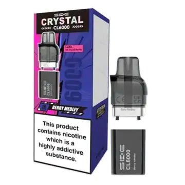 Shop SKE Crystal CL6000 Prefilled Pods - Box of 5 - SKE Crystal CL6000 Prefilled Pods - Box of 5 - Vape Blaze