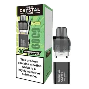 Shop SKE Crystal CL6000 Prefilled Pods - Box of 5 - SKE Crystal CL6000 Prefilled Pods - Box of 5 - Vape Blaze