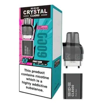 Shop SKE Crystal CL6000 Prefilled Pods - Box of 5 - SKE Crystal CL6000 Prefilled Pods - Box of 5 - Vape Blaze