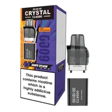 Shop SKE Crystal CL6000 Prefilled Pods - Box of 5 - SKE Crystal CL6000 Prefilled Pods - Box of 5 - Vape Blaze