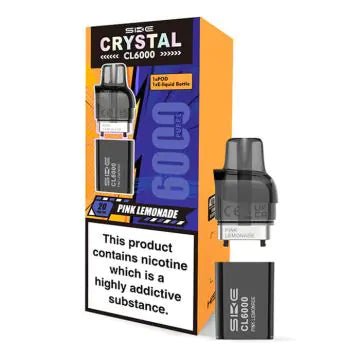 Shop SKE Crystal CL6000 Prefilled Pods - Box of 5 - SKE Crystal CL6000 Prefilled Pods - Box of 5 - Vape Blaze
