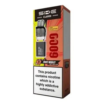 Shop SKE Crystal CL6000 Prefilled Pods - Box of 5 - SKE Crystal CL6000 Prefilled Pods - Box of 5 - Vape Blaze