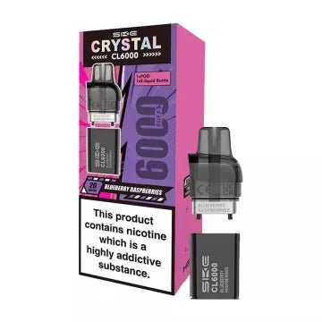 Shop SKE Crystal CL6000 Prefilled Pods - Box of 5 - SKE Crystal CL6000 Prefilled Pods - Box of 5 - Vape Blaze