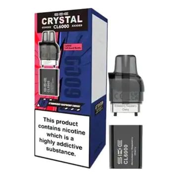 Shop SKE Crystal CL6000 Prefilled Pods - Box of 5 - SKE Crystal CL6000 Prefilled Pods - Box of 5 - Vape Blaze