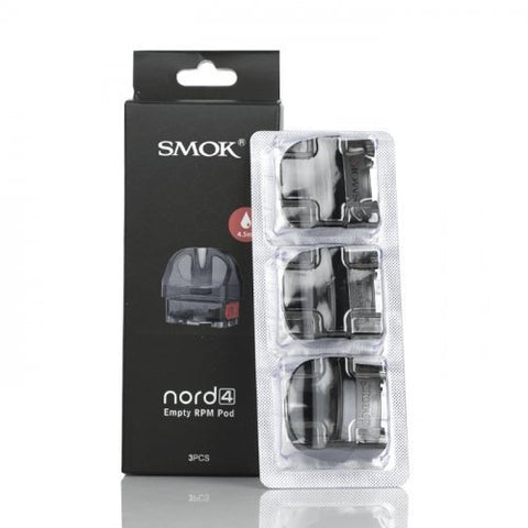 Shop Smok Nord 4 Replacement Pods - Pack of 3 - Smok Nord 4 Replacement Pods - Pack of 3 - Vape Blaze